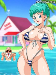 Bulma At Kame’s House comic porn