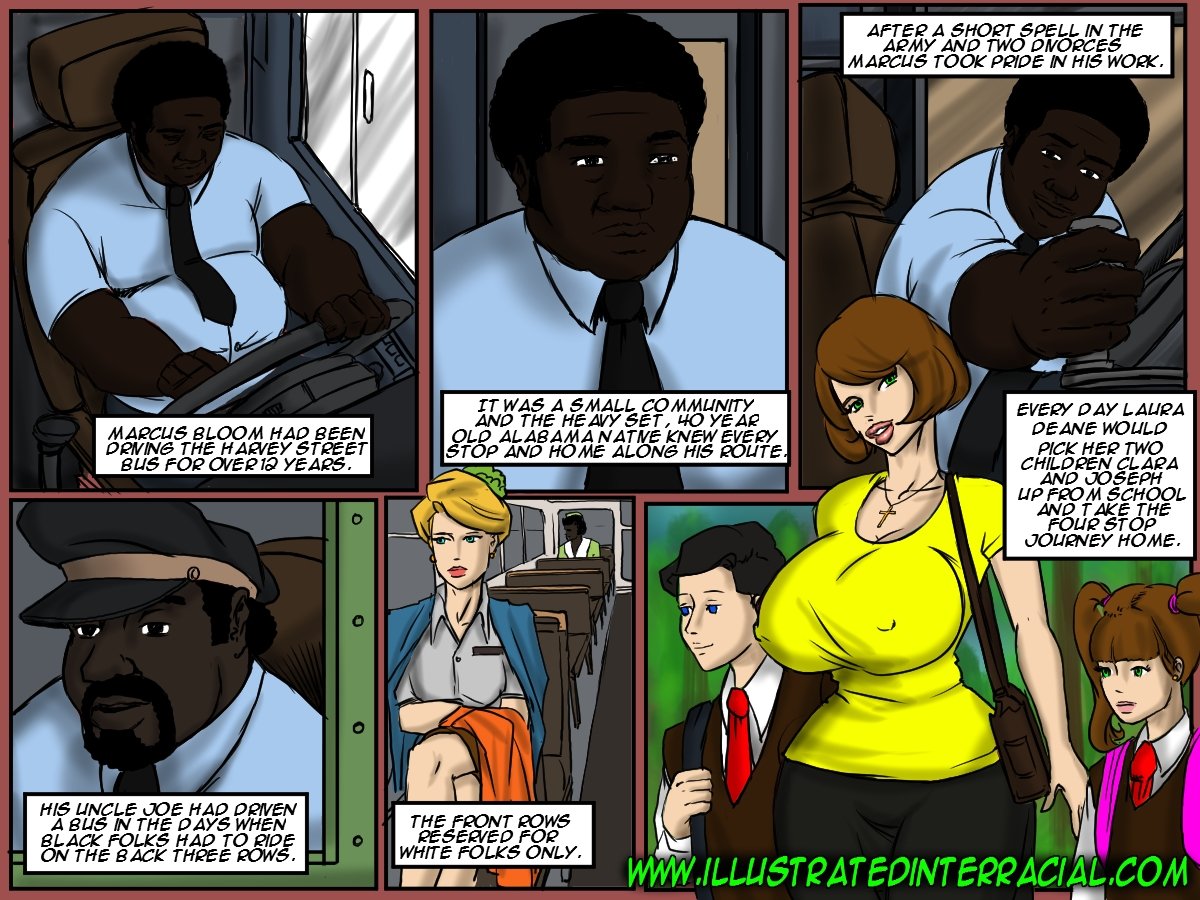 Interracial Gangbang Cartoon Porn - Back Of The Bus â€“ Illustrated Interracial | Top Hentai Gallery